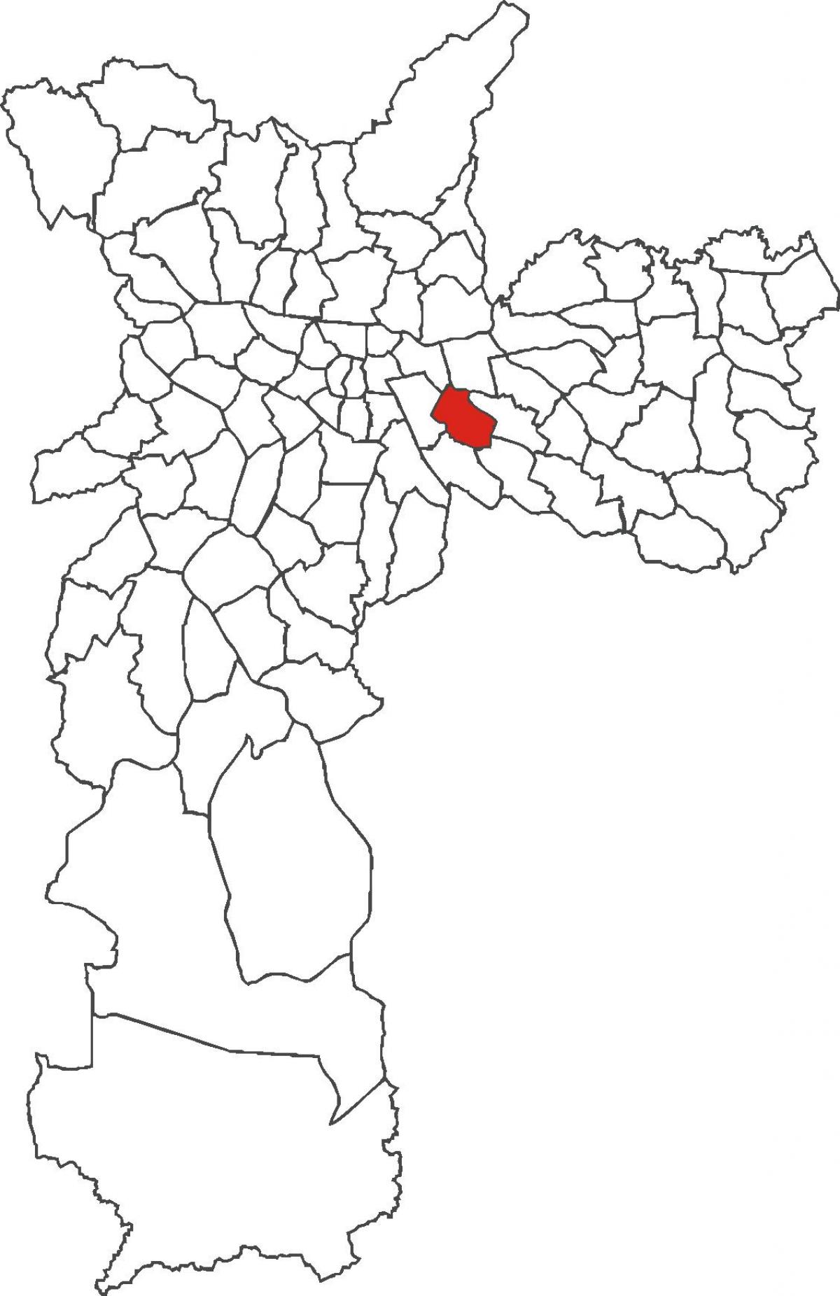 Kartta Agua Rasa district
