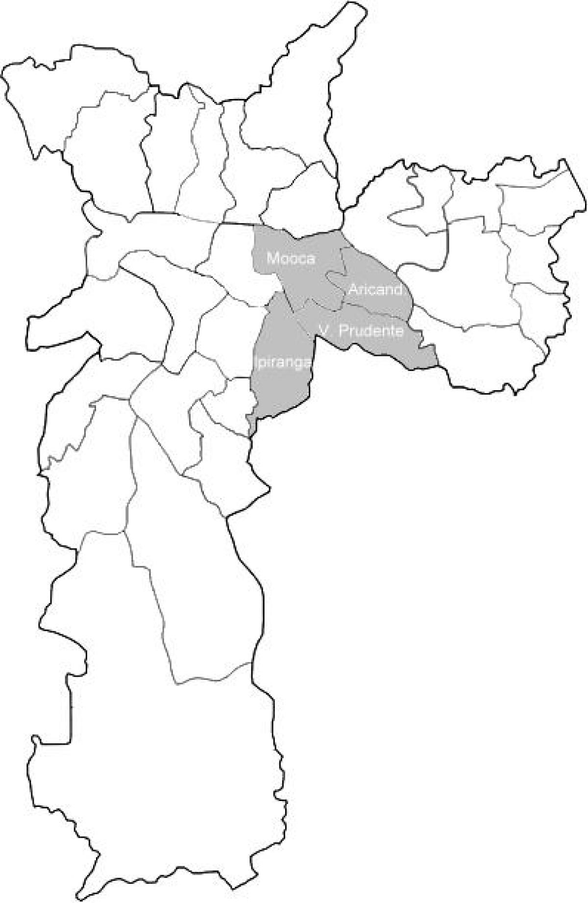 Kartta-alue Sudeste São Paulo