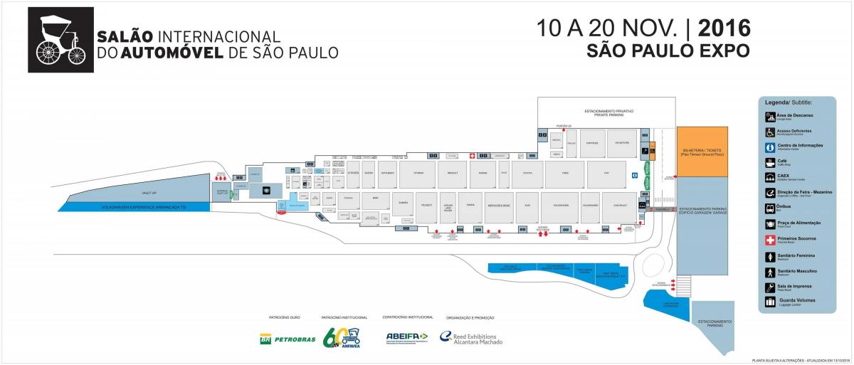 Kartta autonäyttelyssä São Paulo