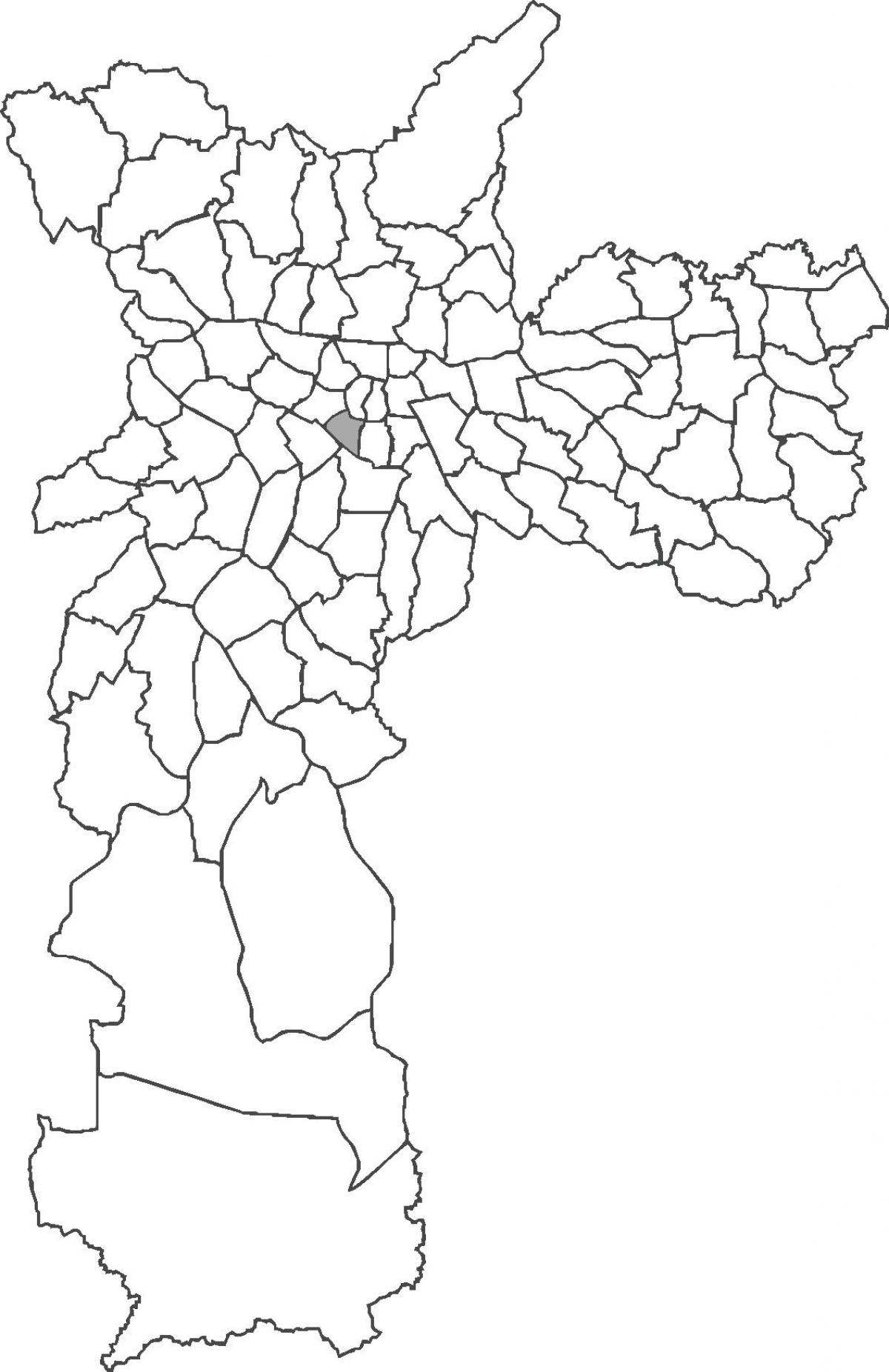 Kartta Bela Vista district