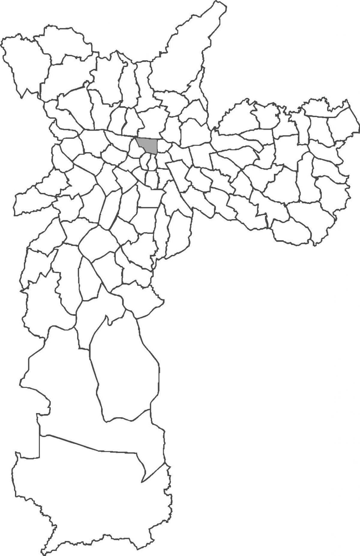 Kartta Bom Retiro-alueella