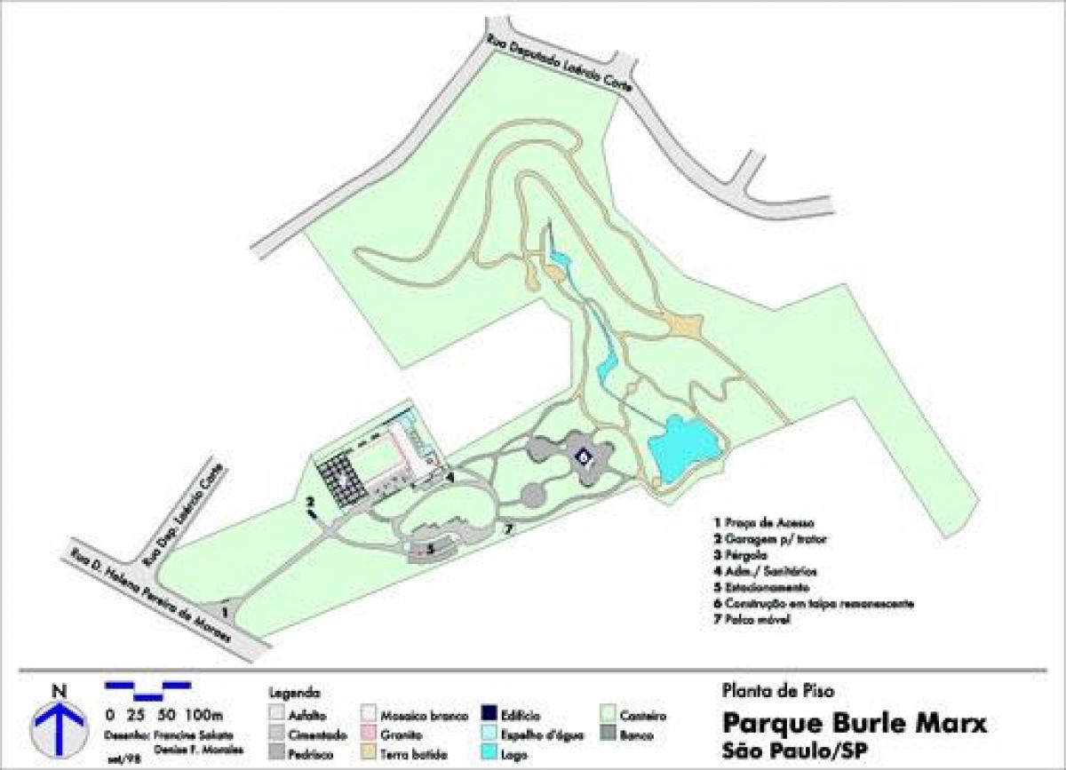 Kartta Burle Marx park