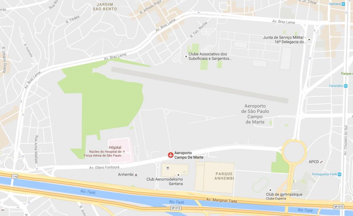 Kartta Campo de Marte airport