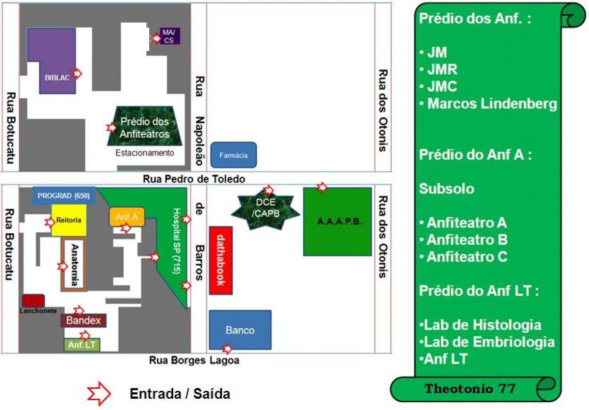 Kartta federal university of São Paulo - UNIFESP