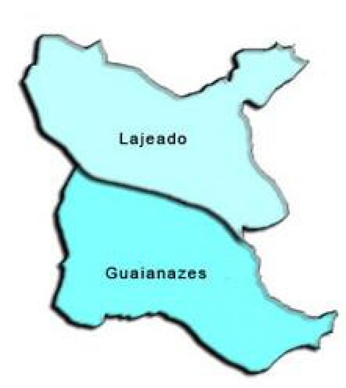 Kartta Guaianases sub-prefektuurissa