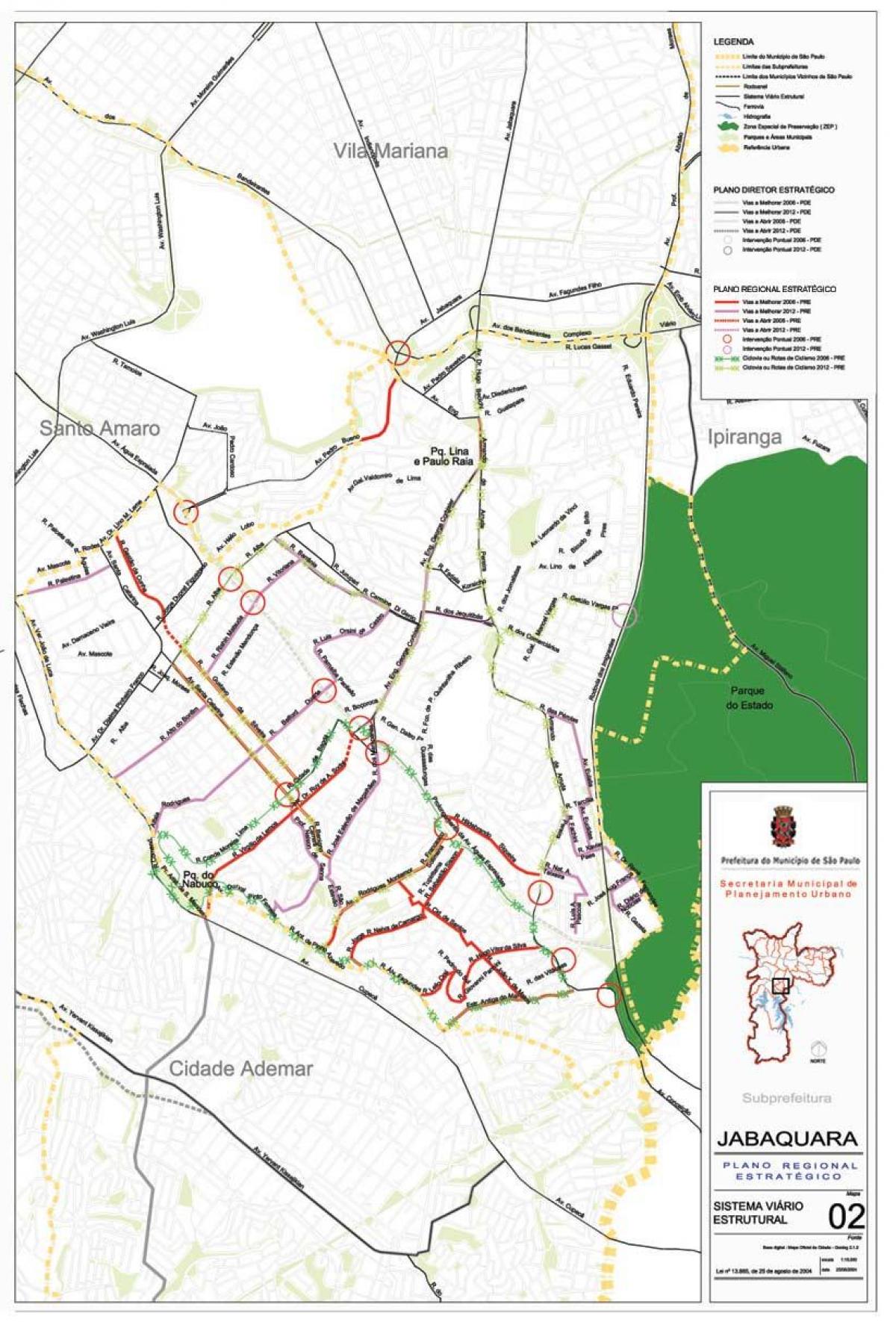 Kartta Jabaquara São Paulo - Tiet