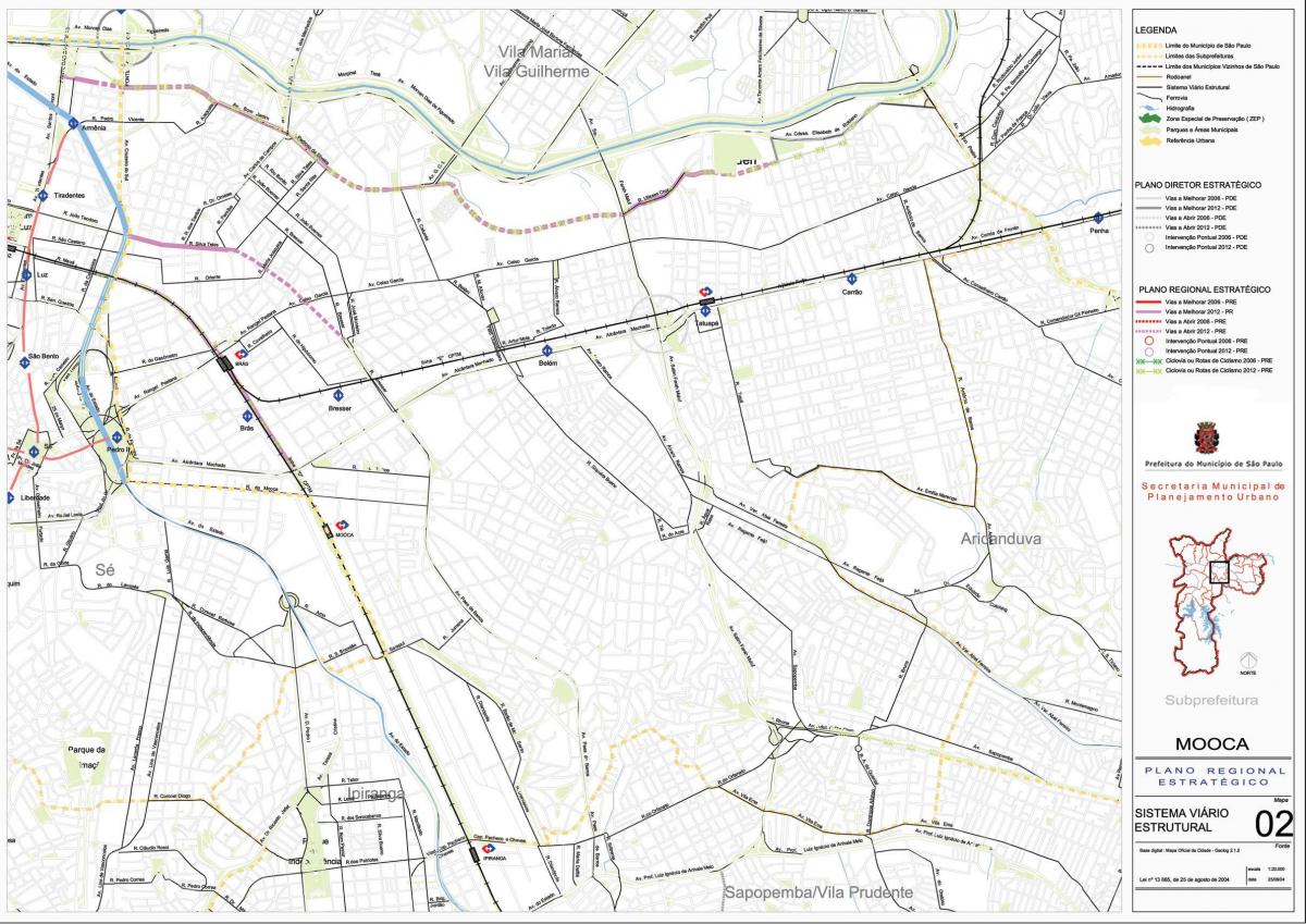 Kartta Moocan São Paulo - Tiet