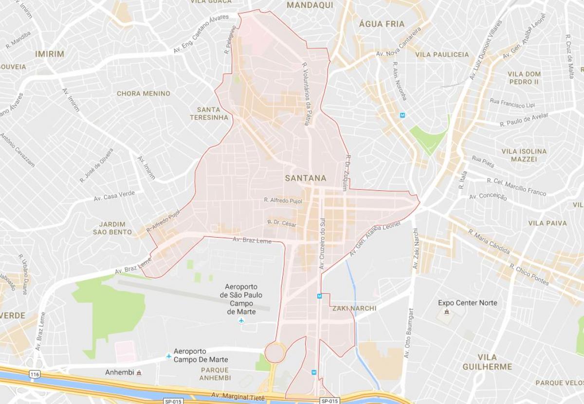 Kartta Santana São Paulo