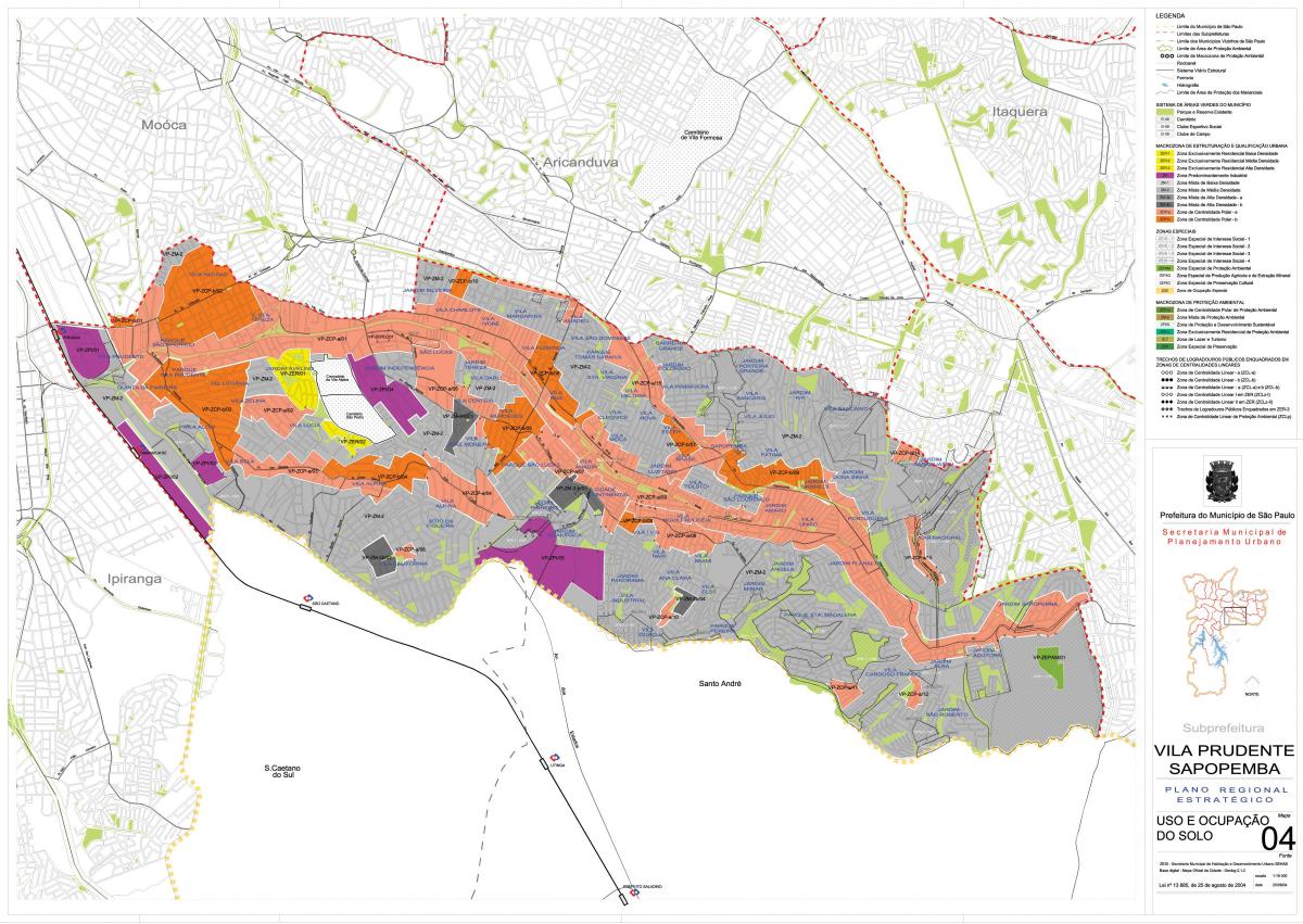 Kartta Vila Prudente São Paulo - Ammatti maaperän