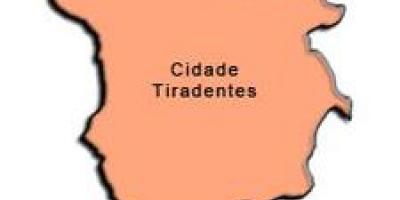 Kartta Cidade Tiradentes-sub-prefektuurissa