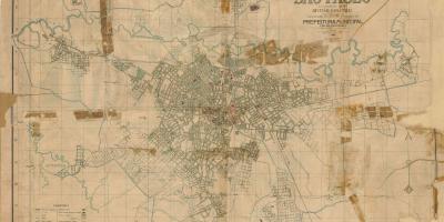 Kartta entinen São Paulo - 1916