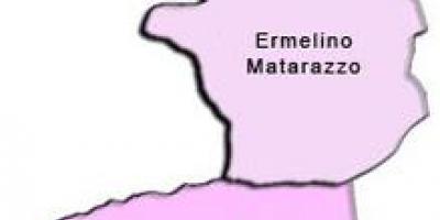 Kartta Ermelino Matarazzo sub-prefektuurissa