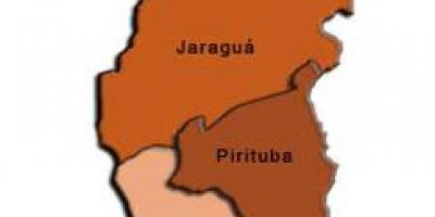 Kartta Pirituba-Jaraguá sub-prefektuurissa