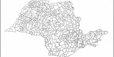 Kartta São Paulo neitsyt - kunnat