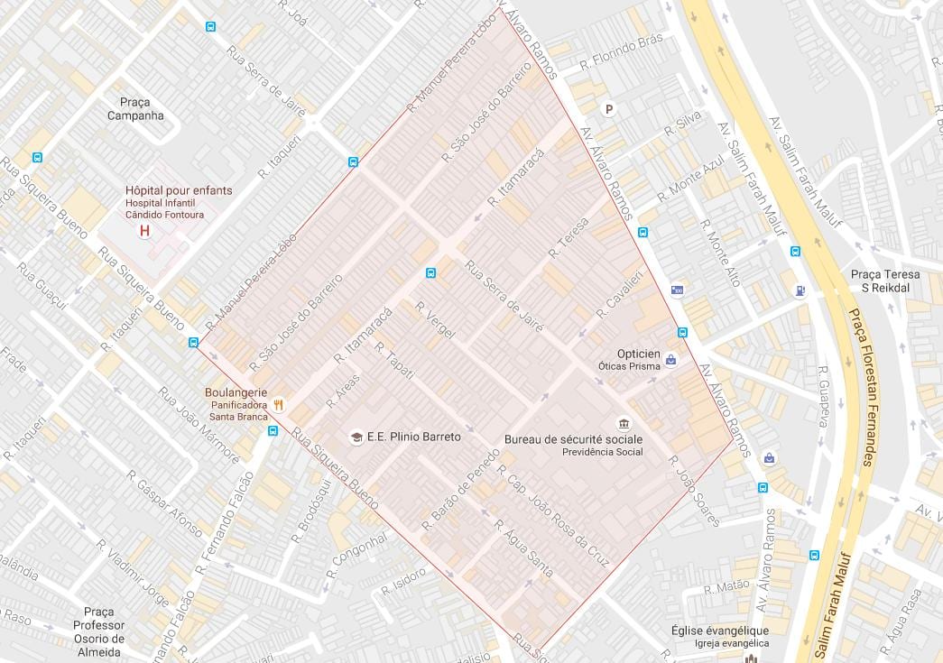 Kartta Agua Rasa-São Paulo