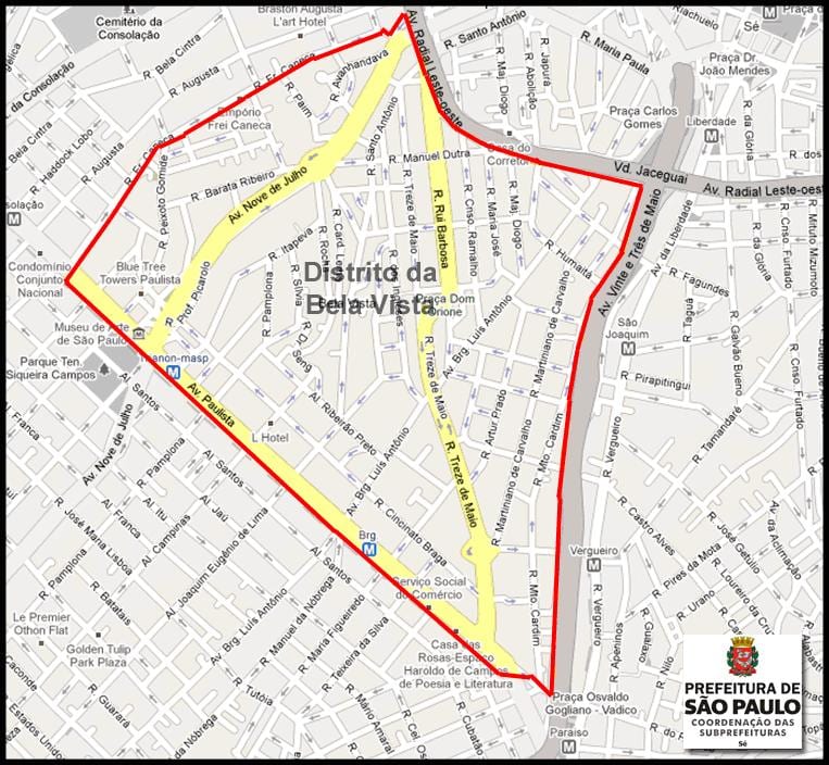 Kartta Bela Vista-São Paulo