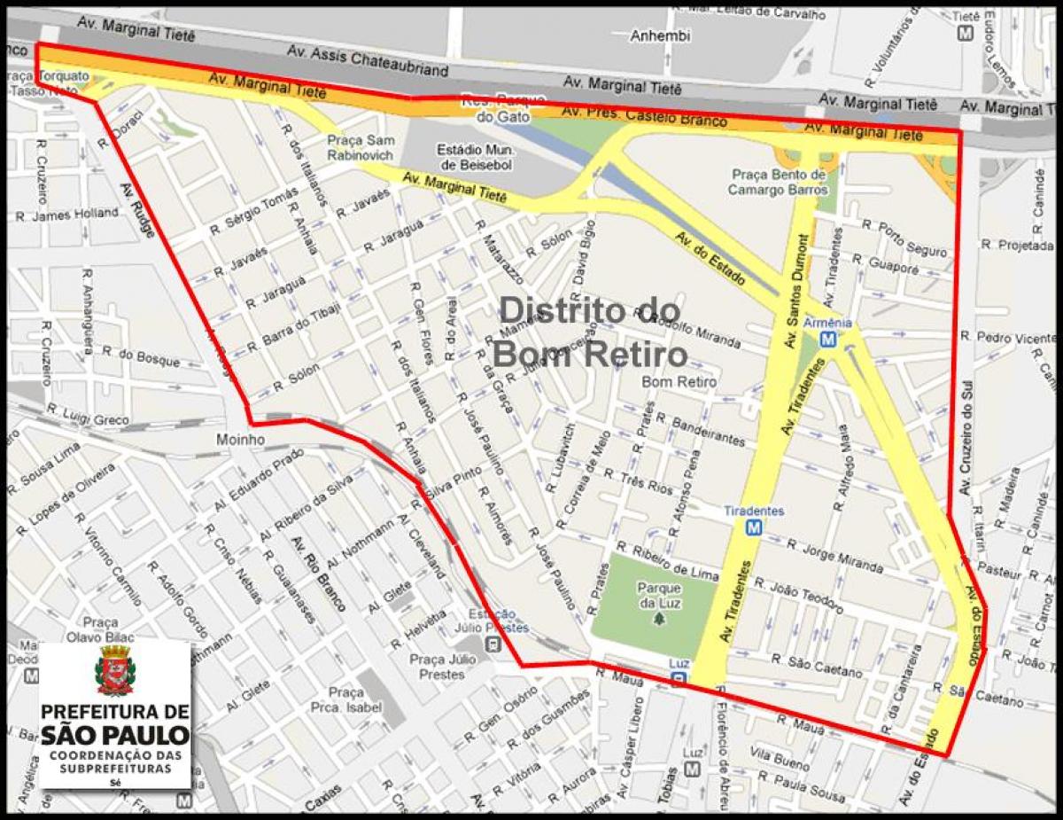 Kartta Bom Retiro São Paulo
