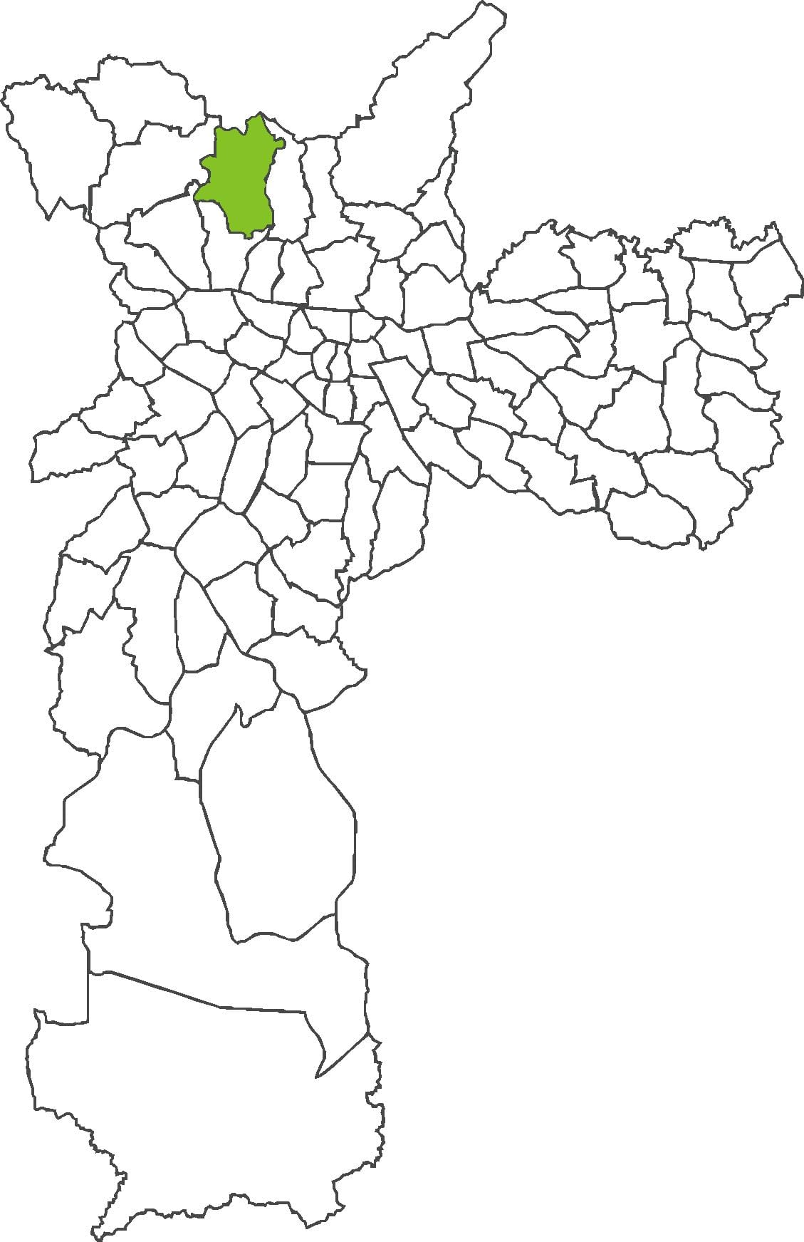 Kartta Brasilândia district