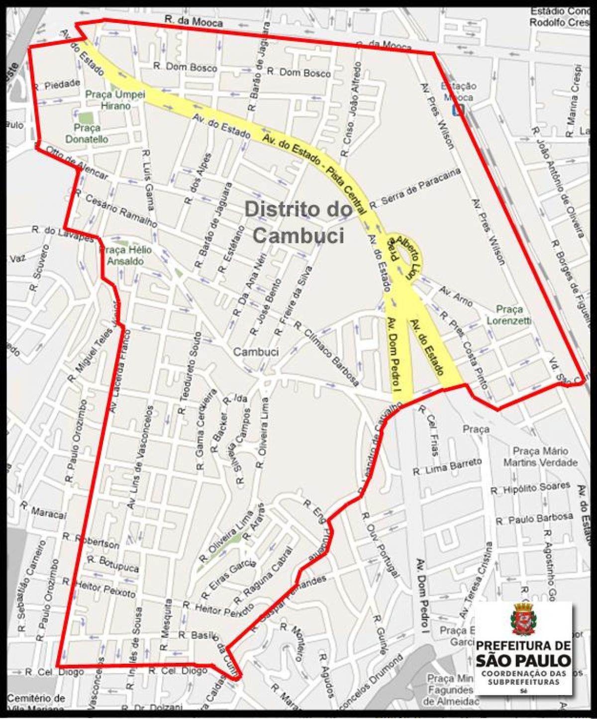 Kartta Cambuci São Paulo