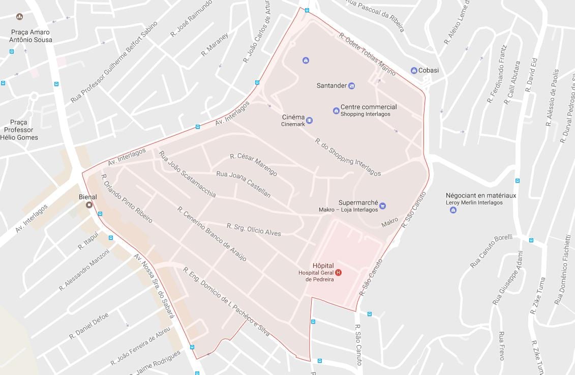 Kartta Campo Grande-São Paulo