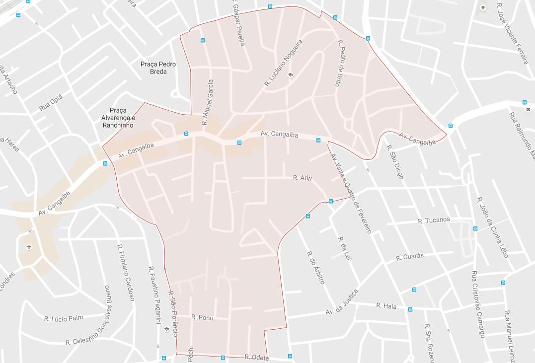 Kartta Cangaíba São Paulo