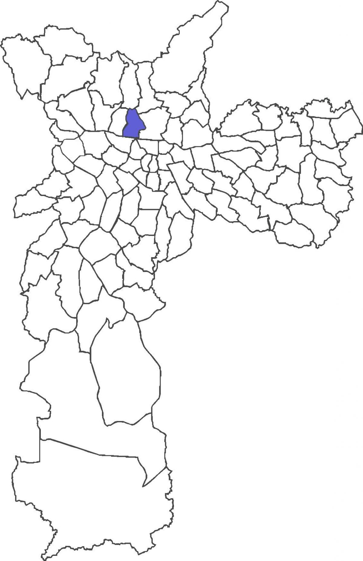 Kartta Casa Verde-alueella