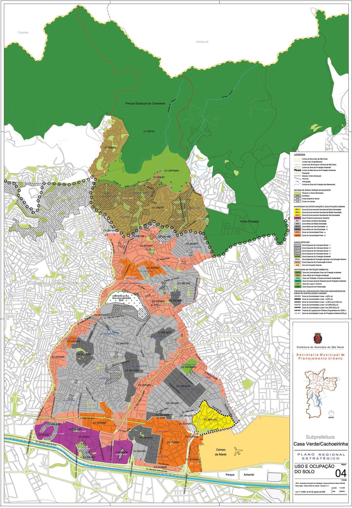 Kartta Casa Verde São Paulo - Ammatti maaperän