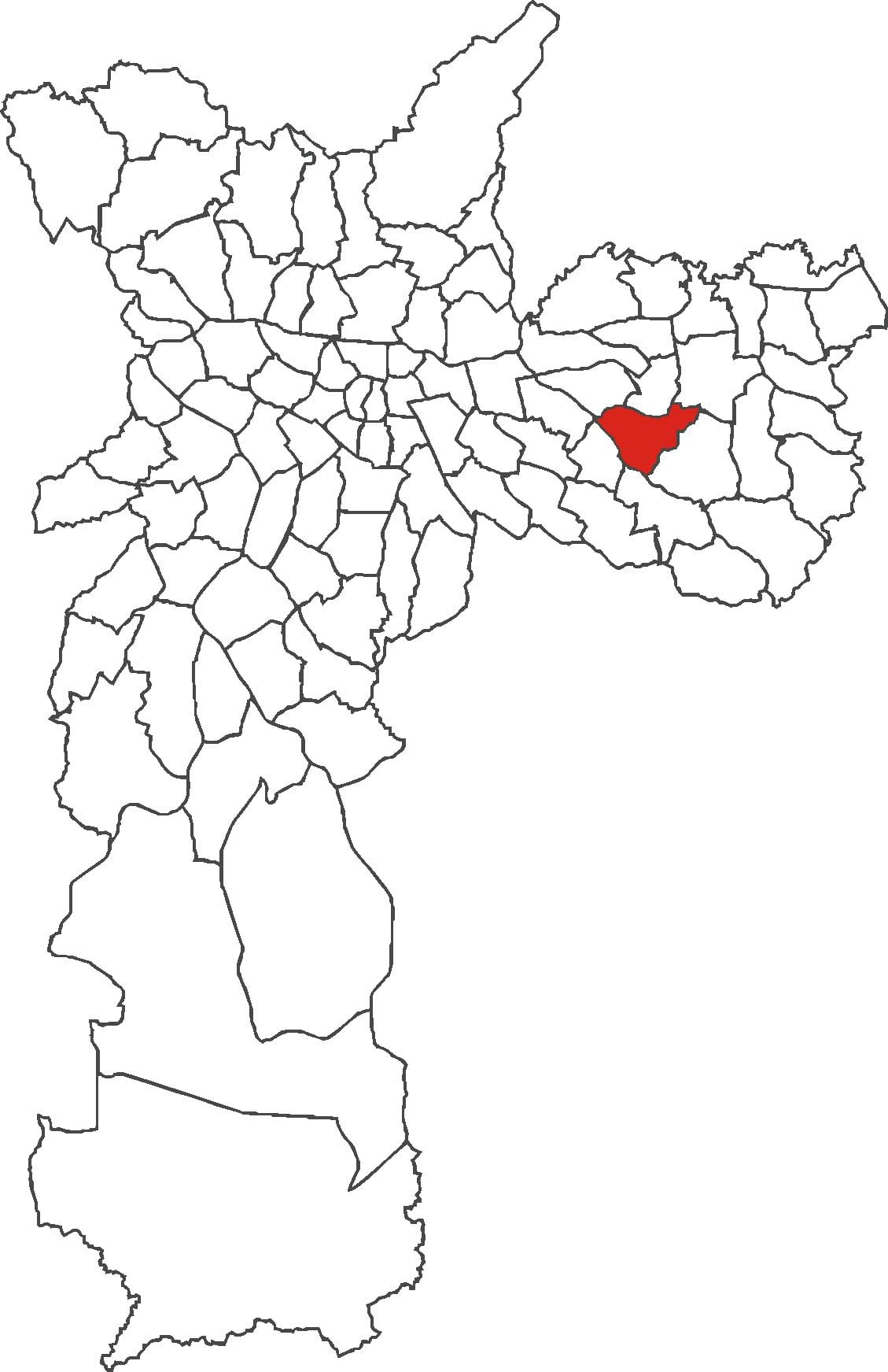 Kartta Cidade Líder district