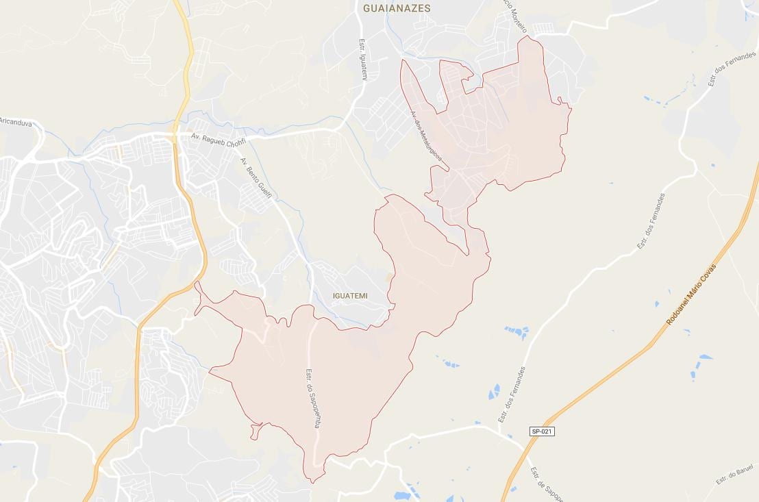 Kartta Cidade Tiradentes-São Paulo