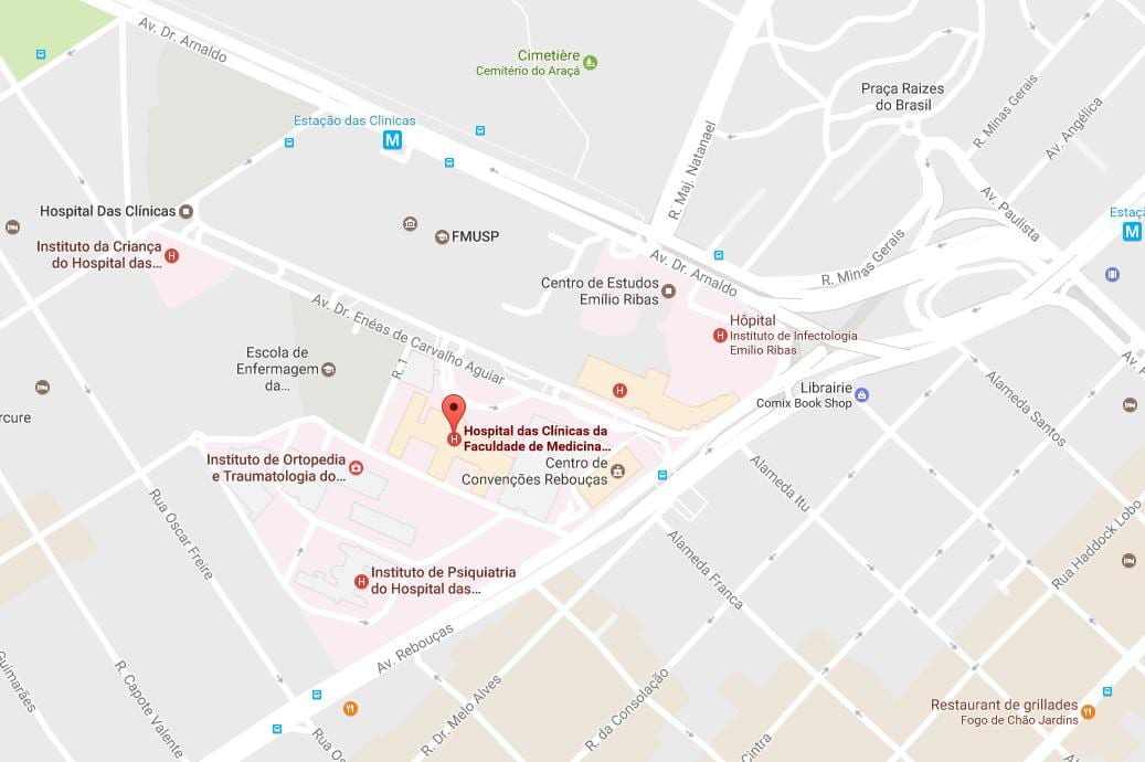 Kartta Clínicas sairaala