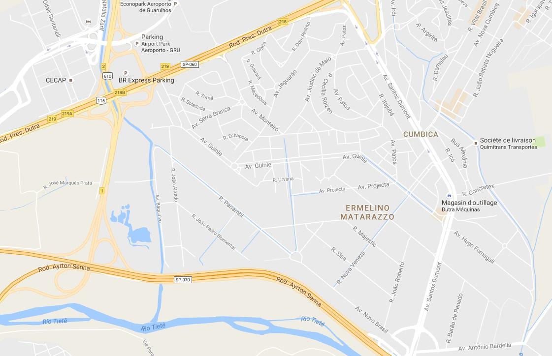 Kartta Ermelino Matarazzo São Paulo