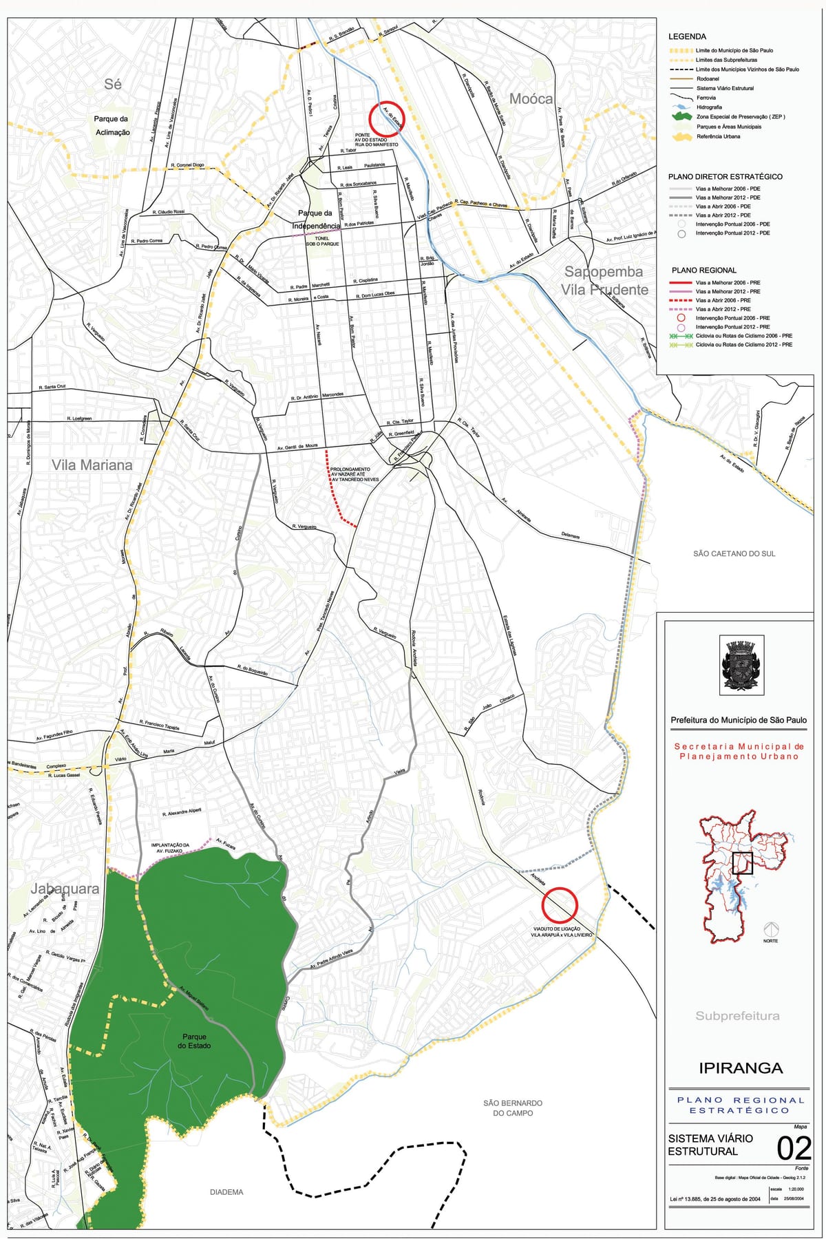 Kartta Ipiranga São Paulo - Tiet