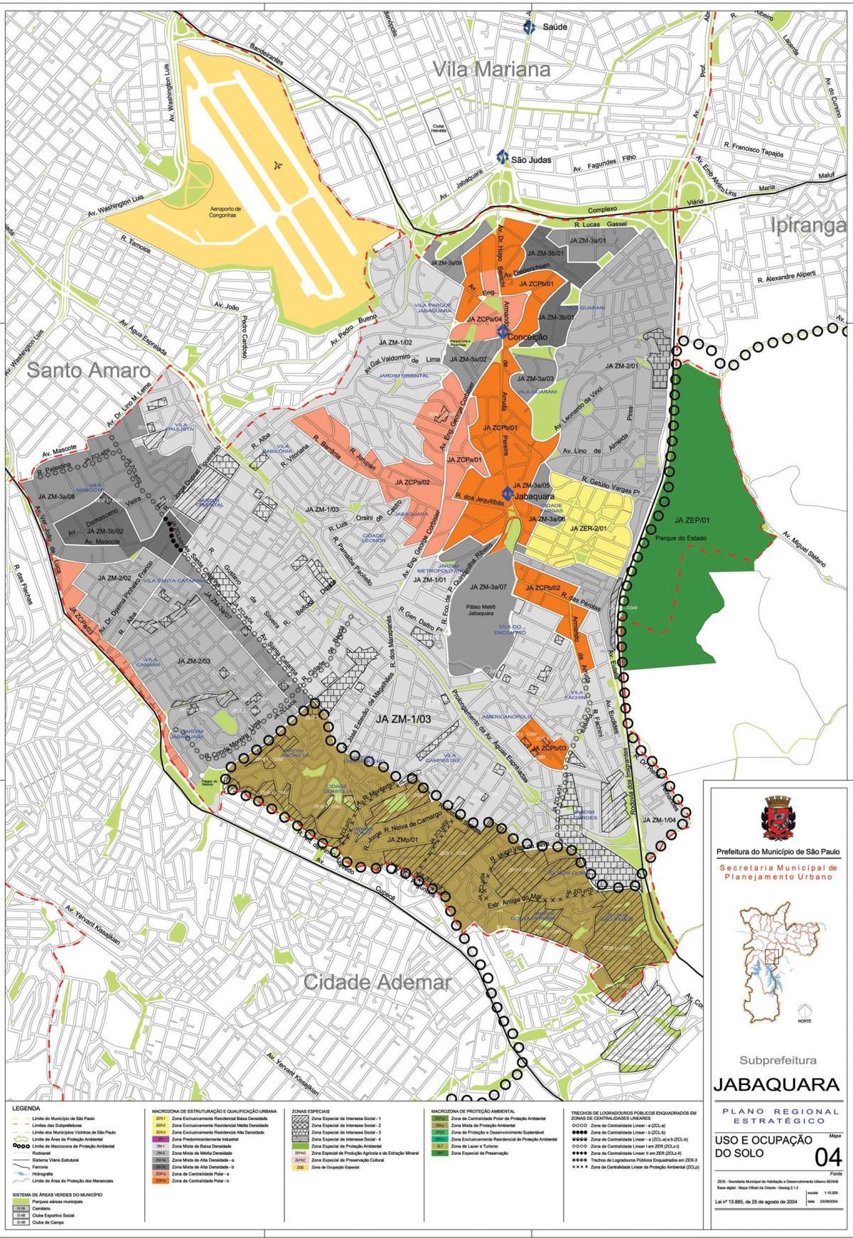Kartta Jabaquara São Paulo - Ammatti maaperän