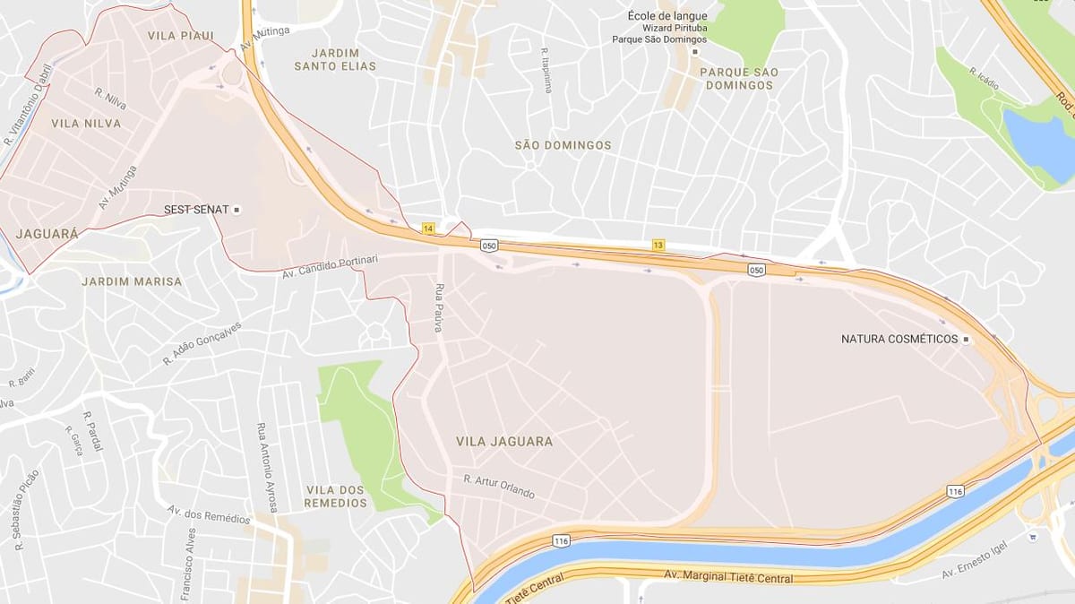 Kartta Jaguara São Paulo