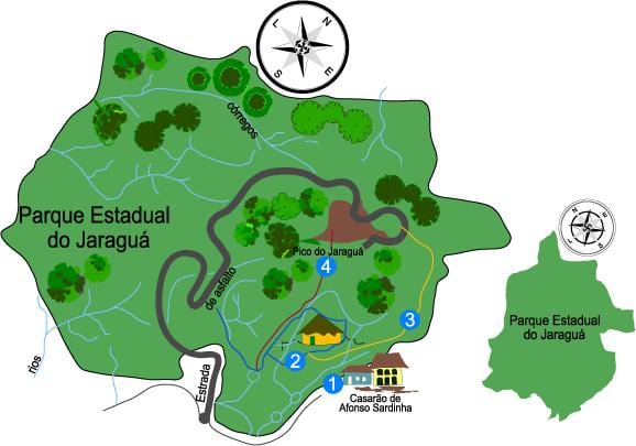 Kartta Jaraguá Park