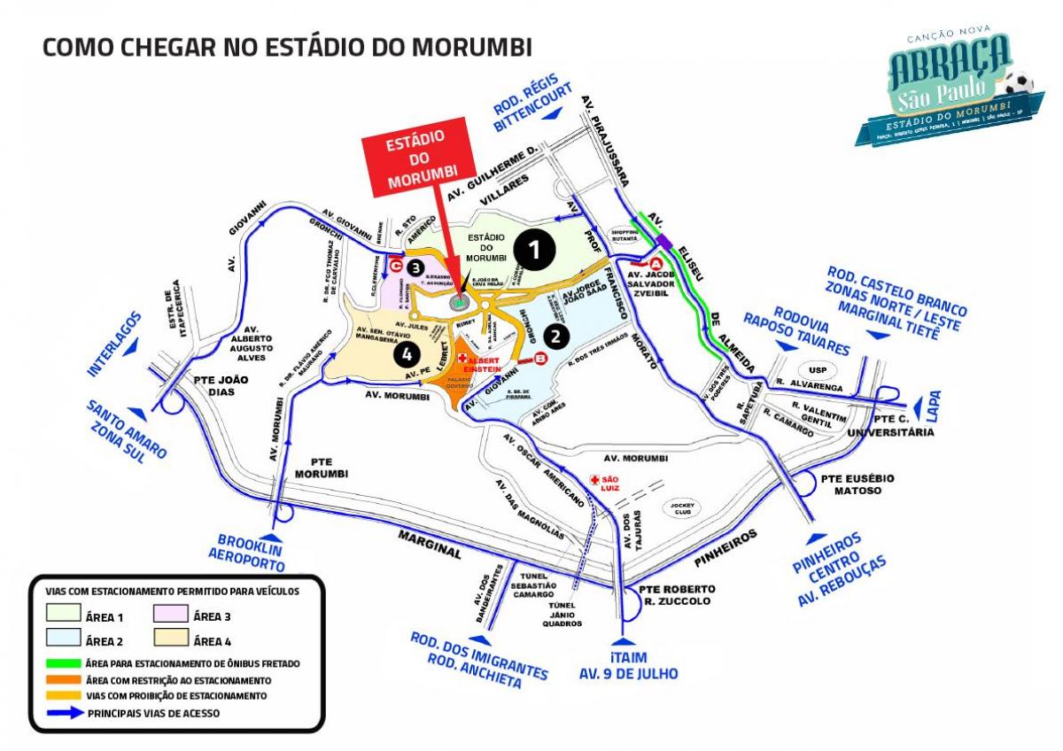 Kartta Morumbi-stadionilla