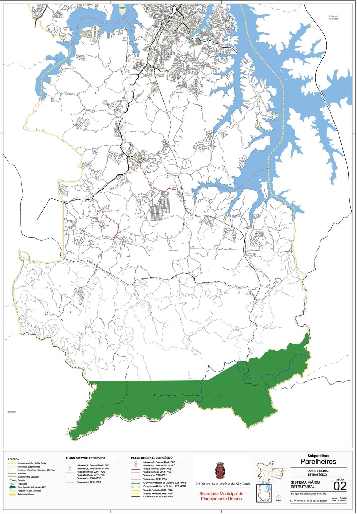 Kartta Parelheiros São Paulo - Tiet