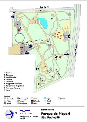 Kartta Piqueri São Paulo Park