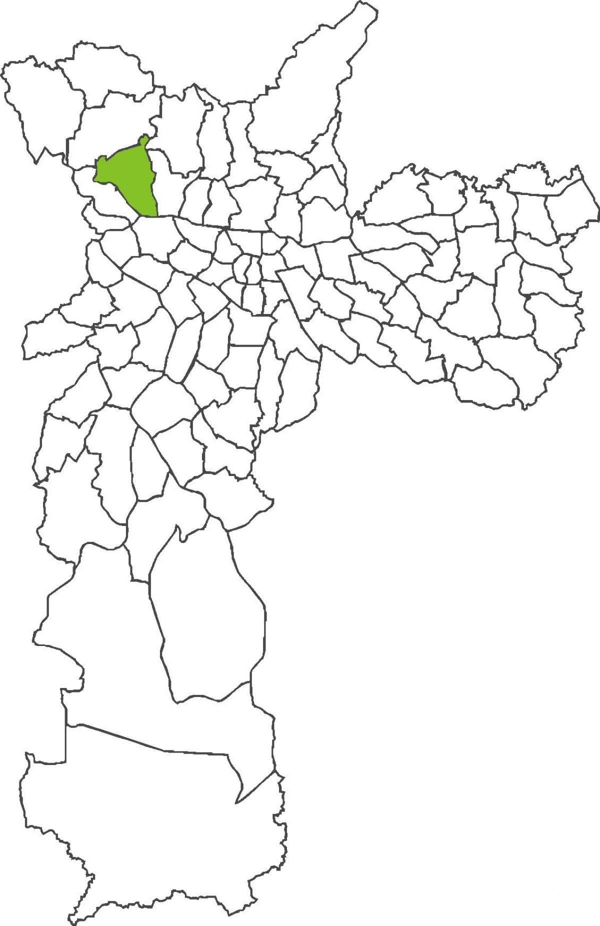 Kartta Pirituba-alueella