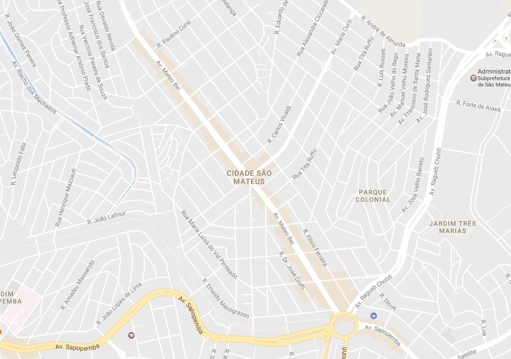 Kartta São Mateus São Paulo