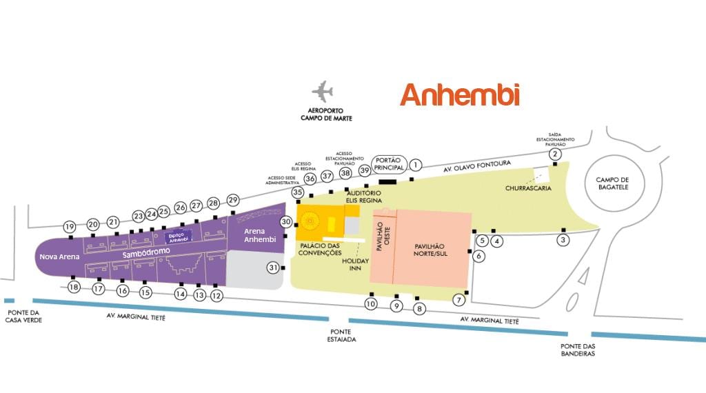 Kartta São Paulo Anhembi