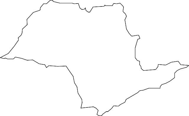 Kartta São Paulo vektori