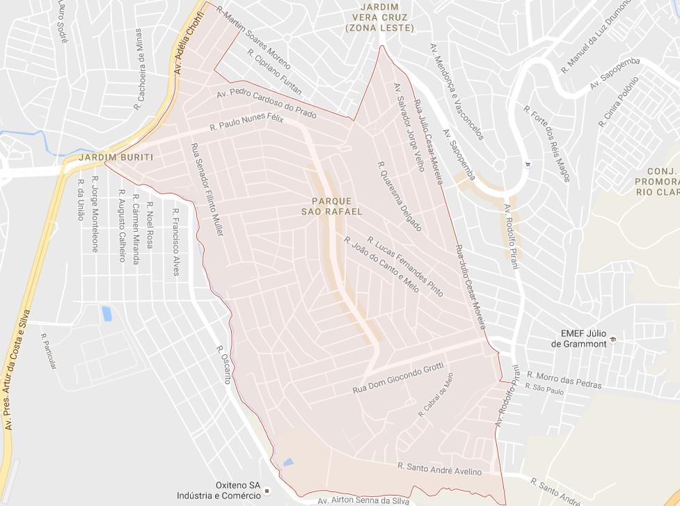 Kartta São Rafael-São Paulo