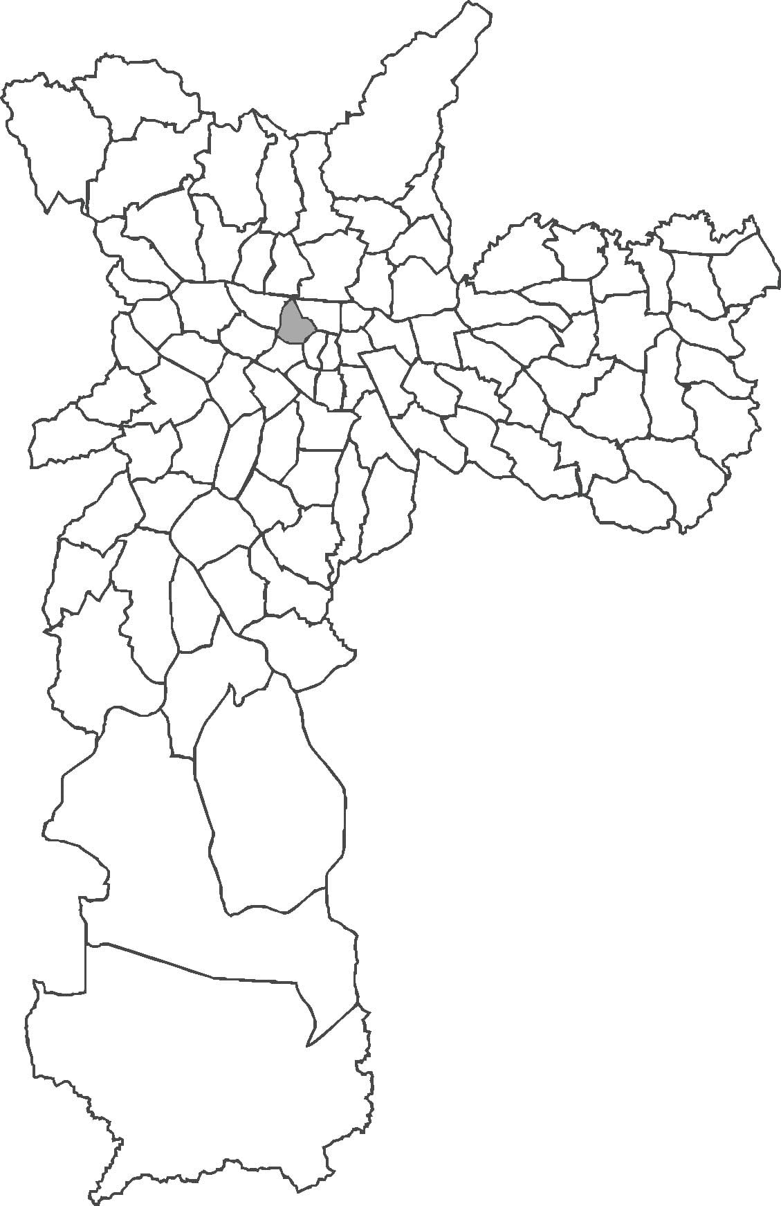 Kartta Santa Cecília district