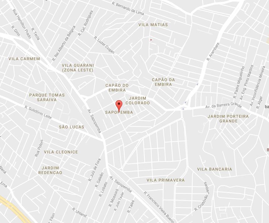 Kartta Sapopemba São Paulo