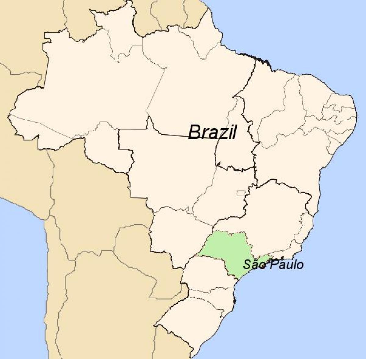 Kartta São Paulo Brasilia