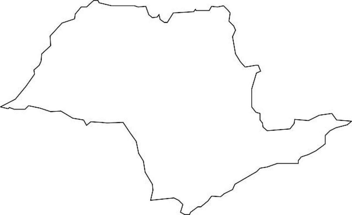 Kartta São Paulo vektori