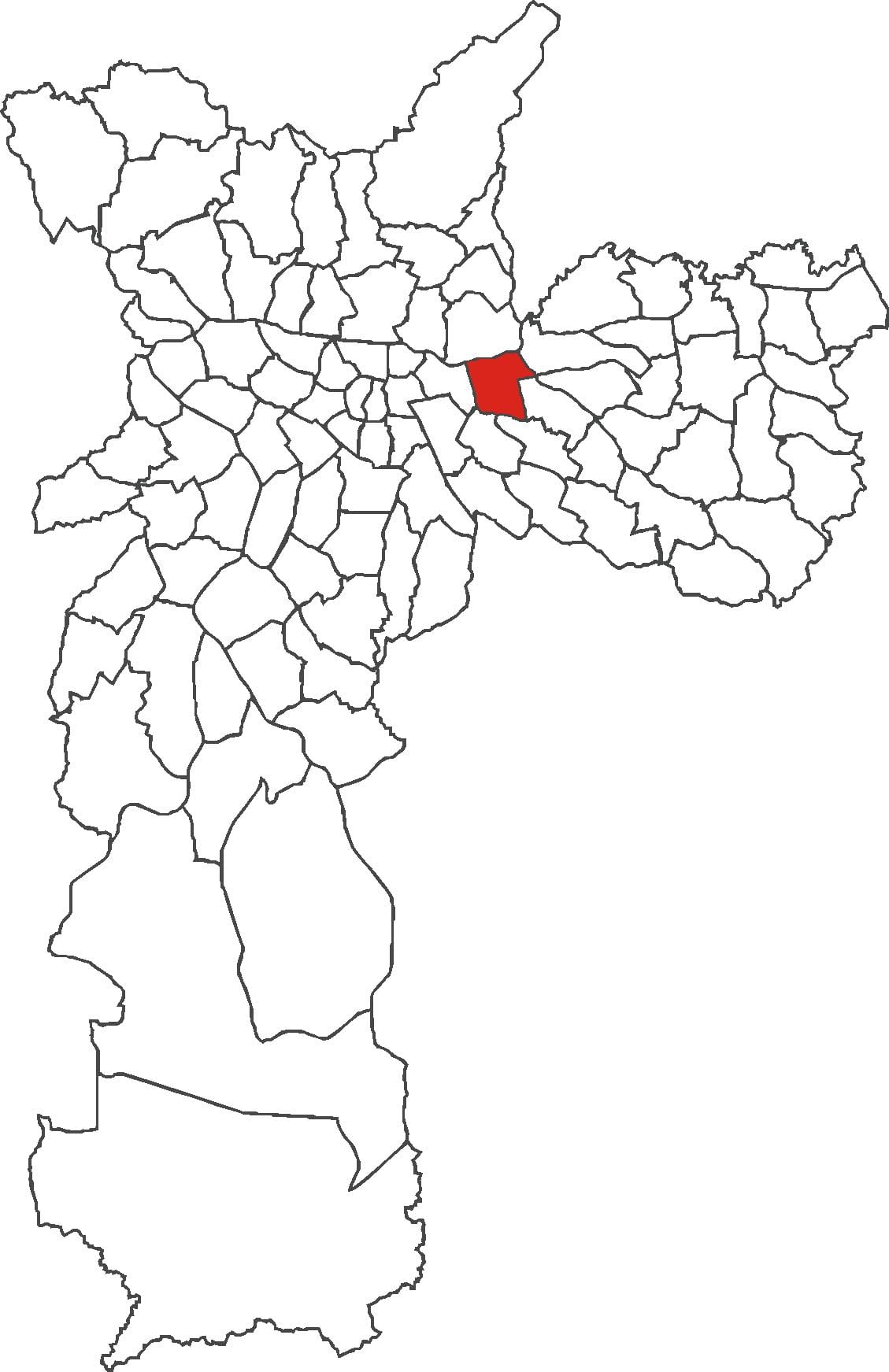 Kartta Tatuapé district