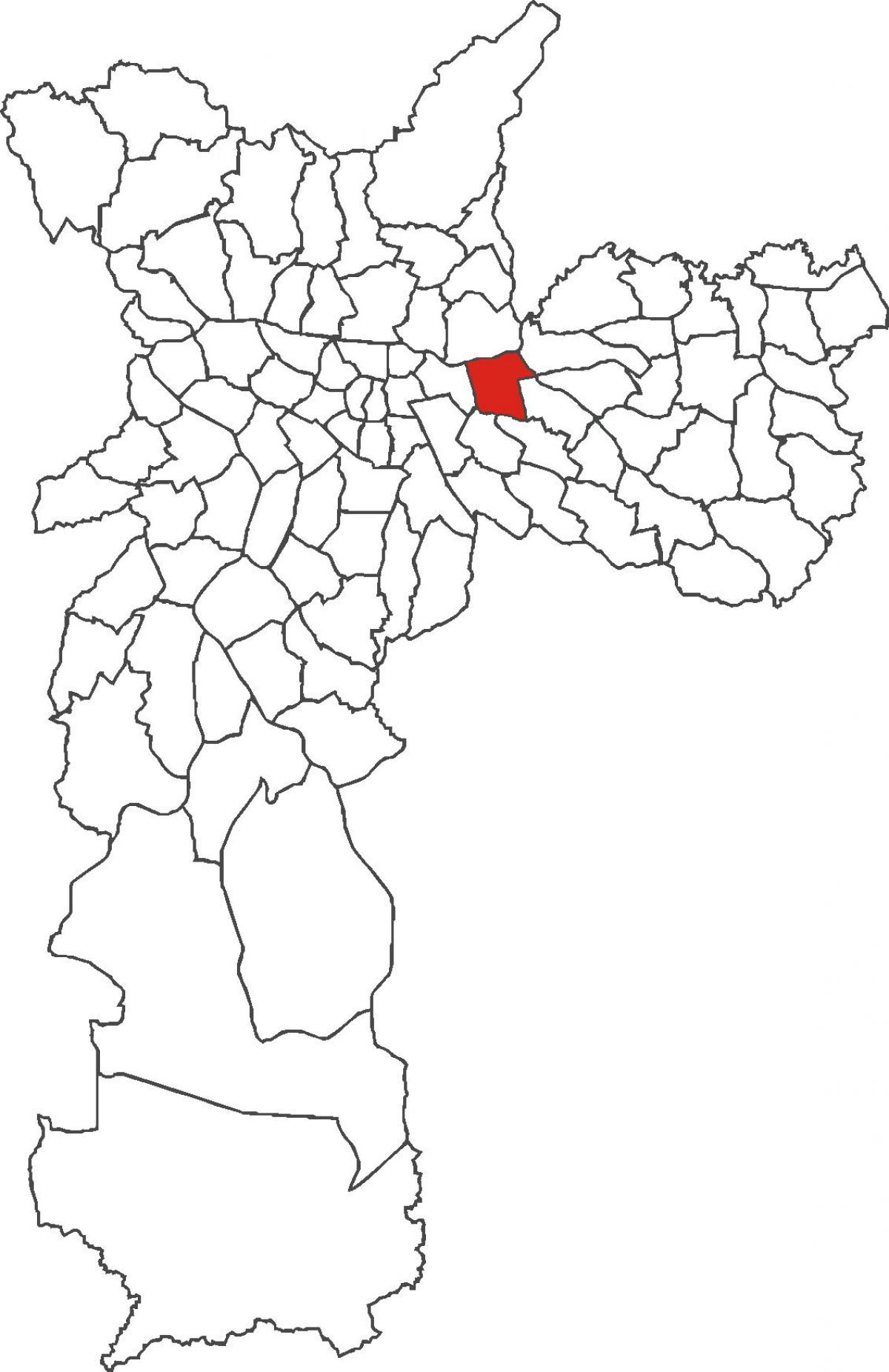 Kartta Tatuapé district