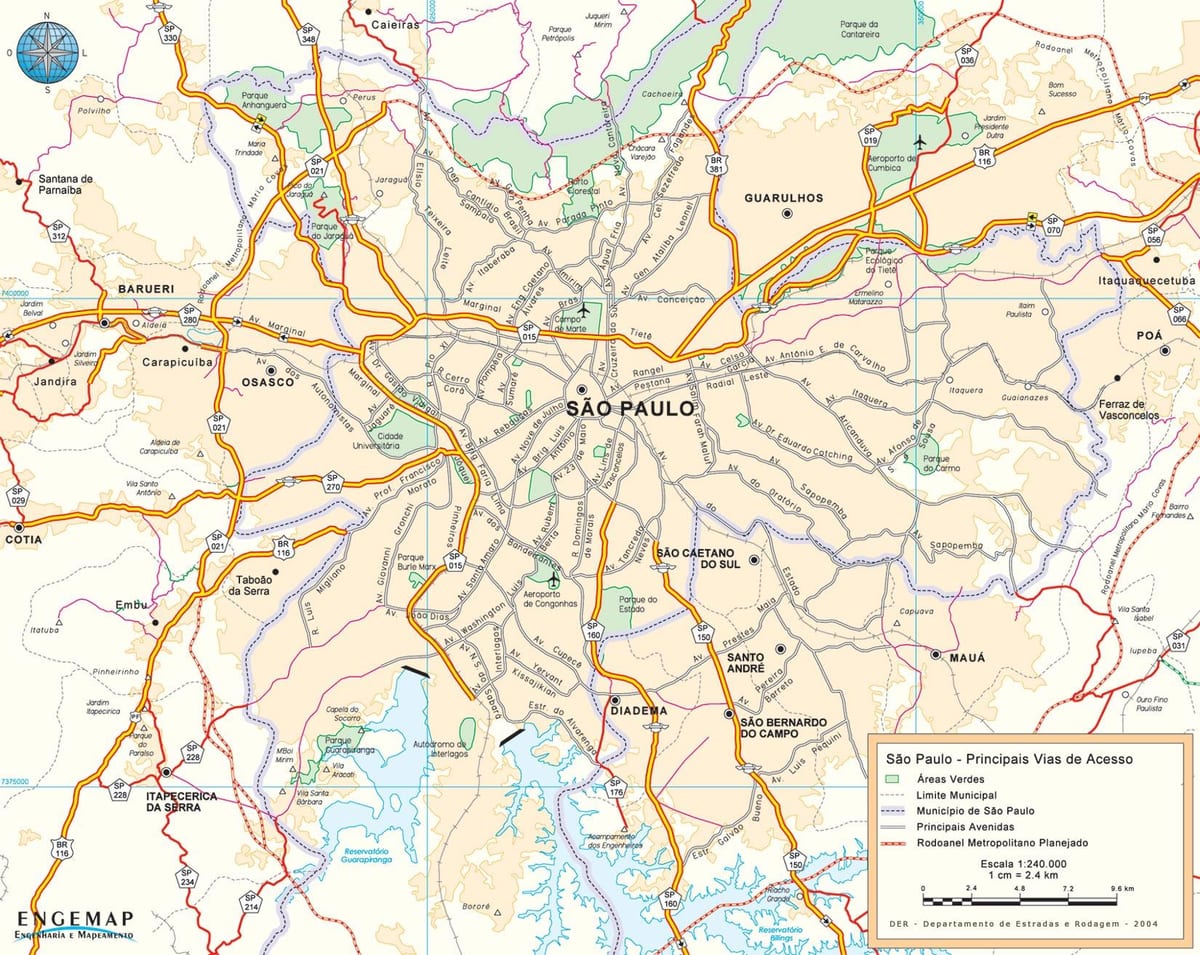 Kartan tiet São Paulo